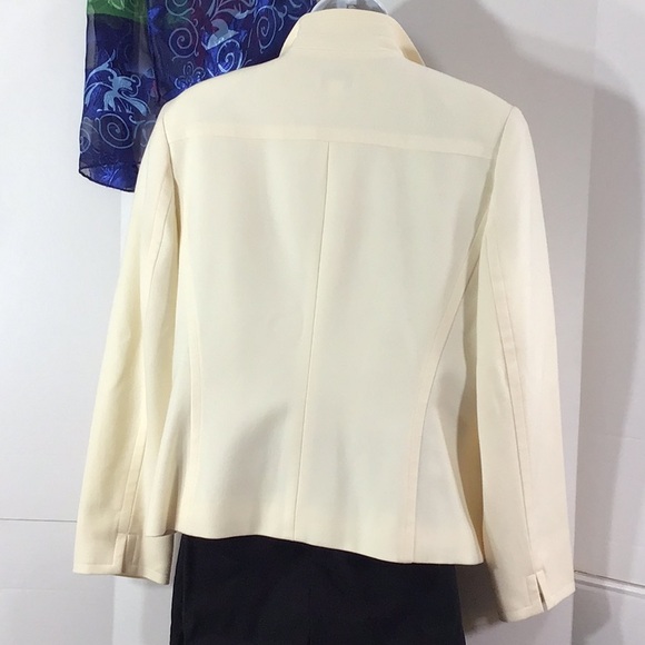 Talbots winter white wool cropped jacket 14 - Picture 5 of 11